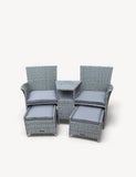 Royalcraft garden companion chairs with table two-seat set - British product