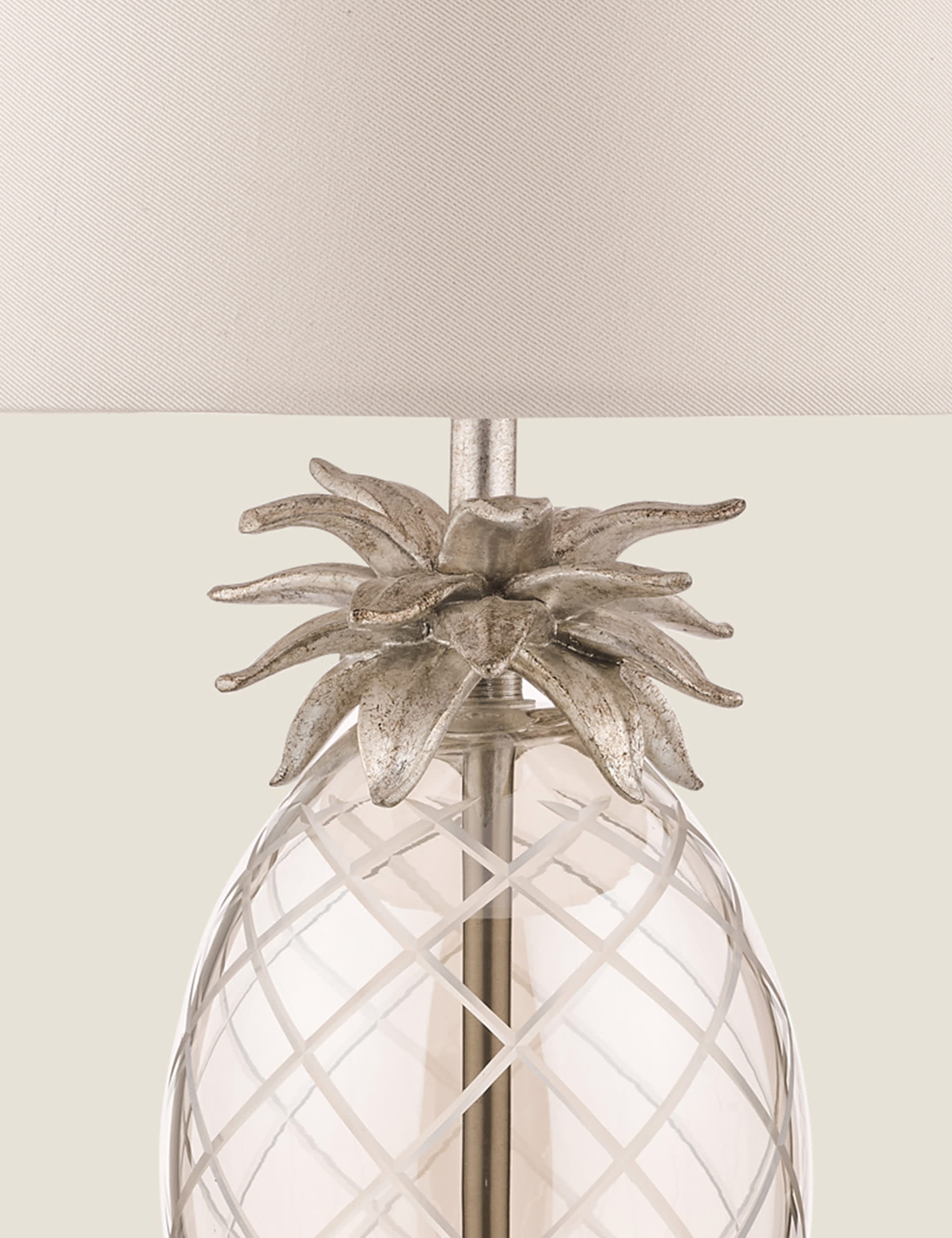 Laura Ashley pineapple glass table lamp (British brand)