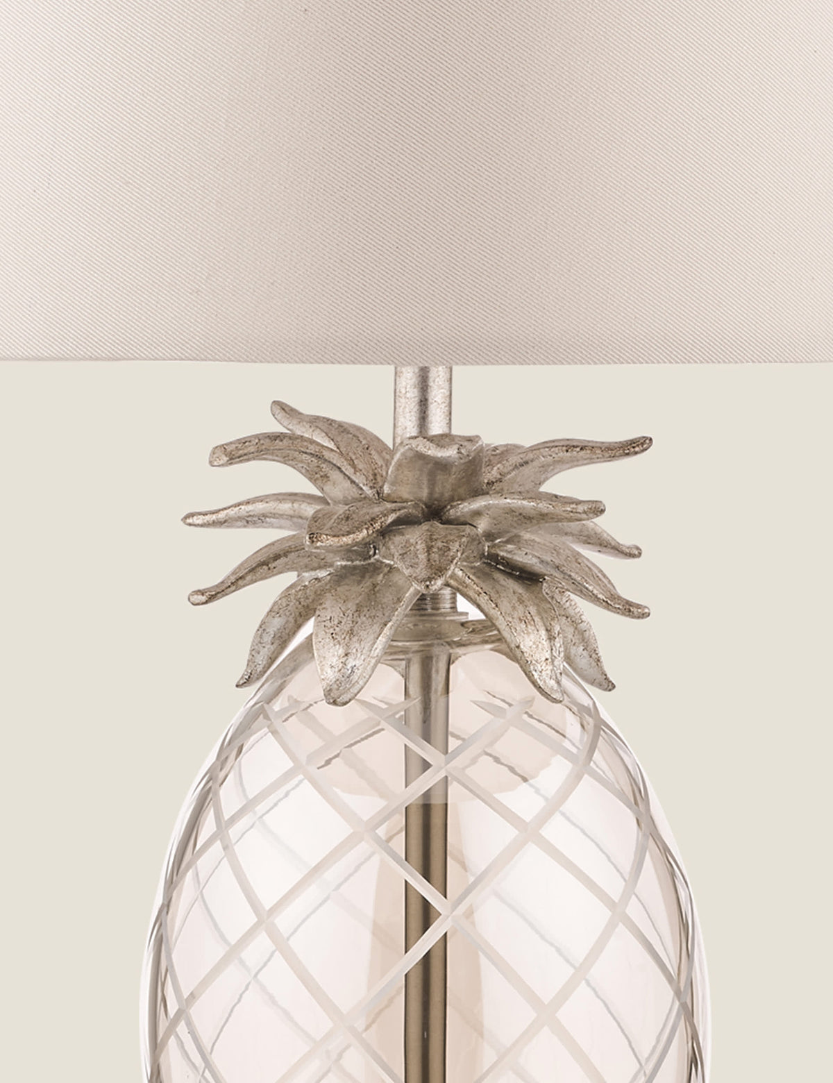 Laura Ashley pineapple glass table lamp (British brand)