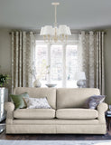 Laura Ashley Ellis five arm pendant light 48cm, UK version