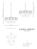 Laura Ashley Ellis five arm pendant light 48cm, UK version