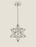 Laura Ashley star pendant light with glass detailing, imported from the UK