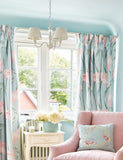 Laura Ashley Ellis pendant light 30cm with fabric shades, UK version