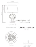 Laura Ashley ceramic artichoke table lamp (British brand)