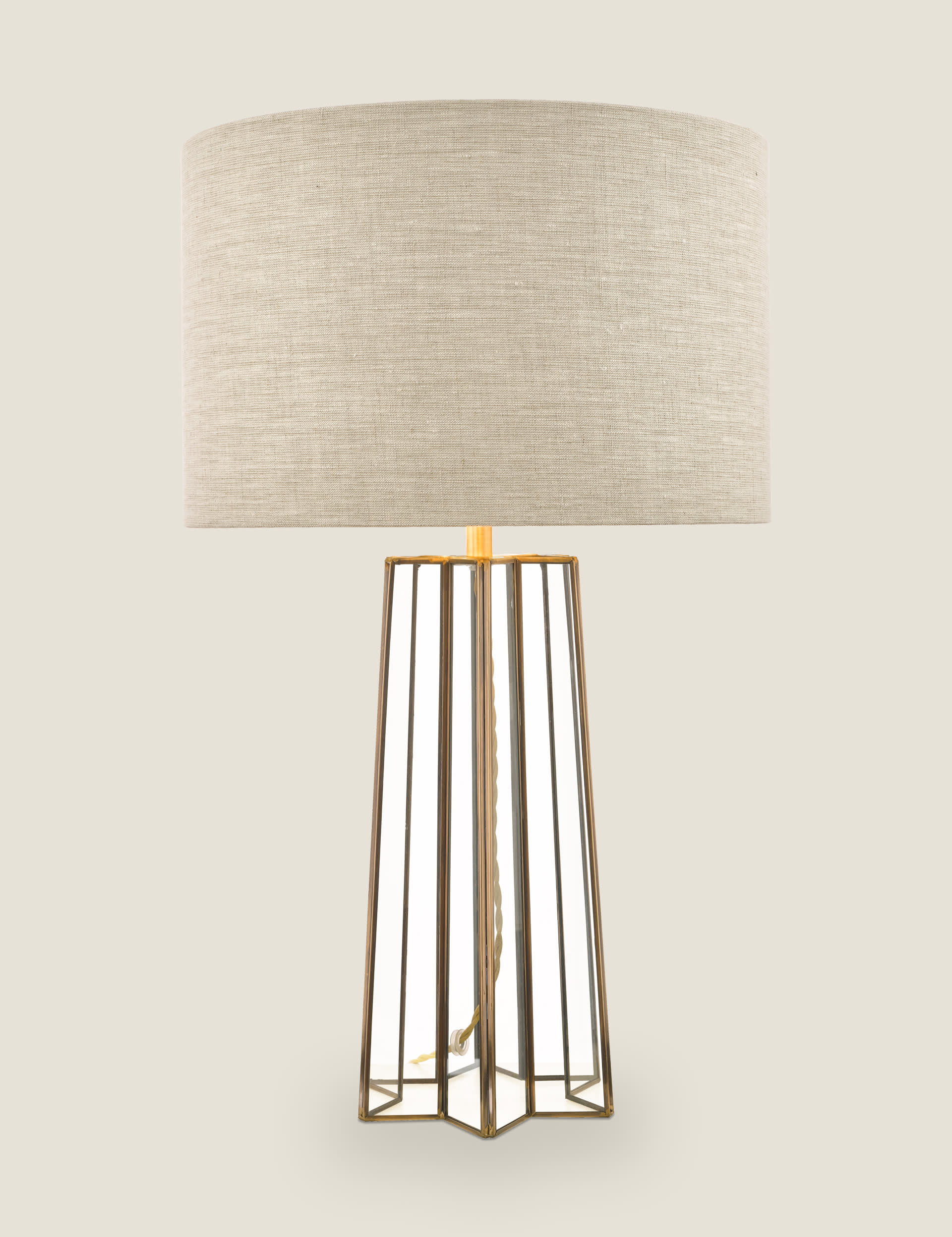 Laura Ashley star glass table lamp, imported from the UK