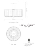 Laura Ashley Fernhurst ceiling light 34.5 cm diameter, imported from the UK
