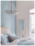 Laura Ashley Enid chandelier with crystal droplets (British brand)