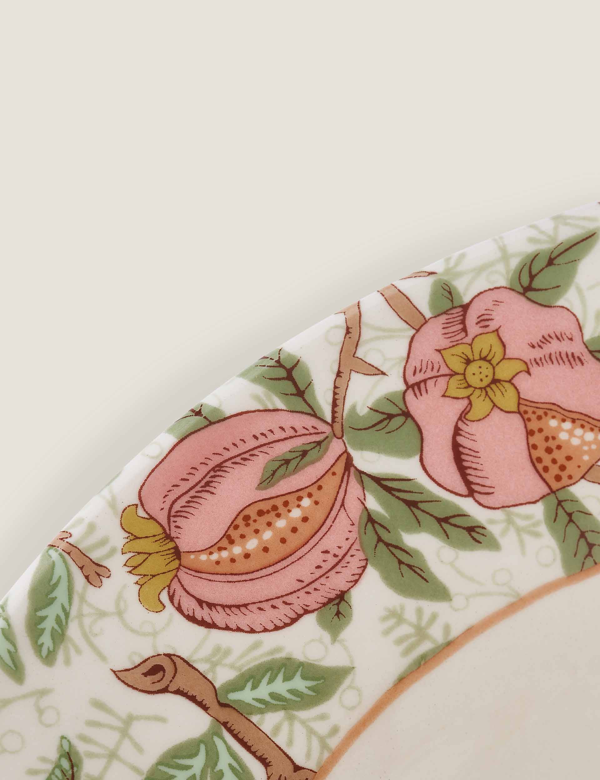 Morris & Co patterned pasta bowls set of 4 (British brand)