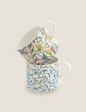 Morris & Co Daffodil Mugs set of 2 porcelain (British brand)