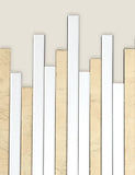 Pimento wall mirror staggered gold finish 66cm, imported from the UK