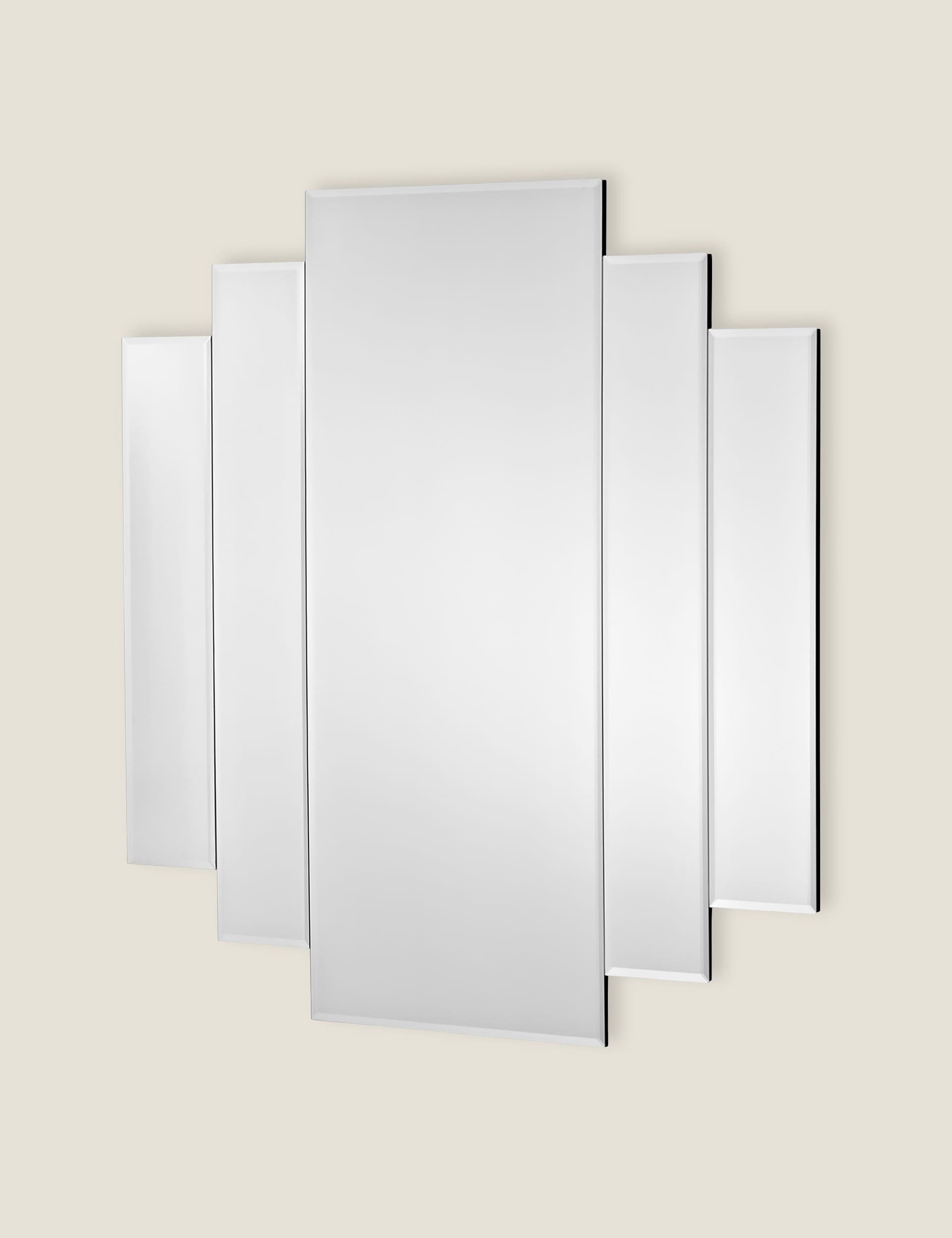 Odeon rectangular wall mirror Art Deco design 89cm x 2cm, imported from the UK