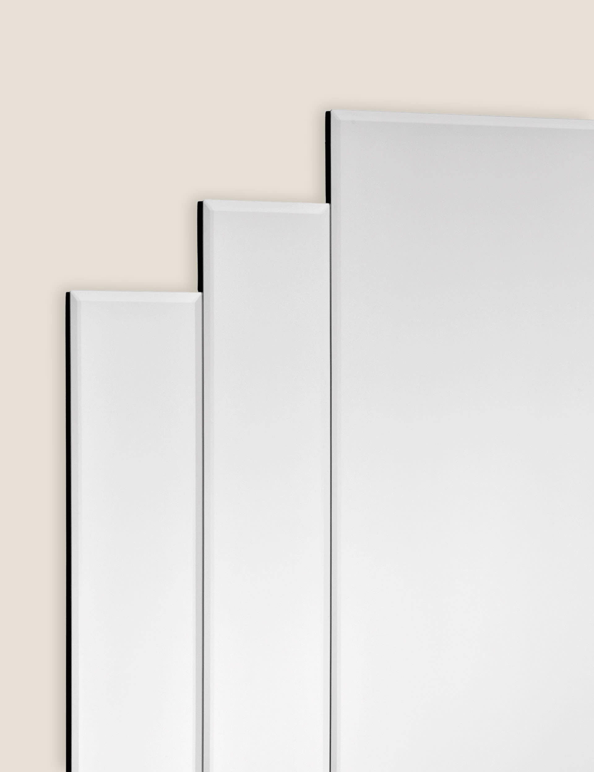 Odeon rectangular wall mirror Art Deco design 89cm x 2cm, imported from the UK