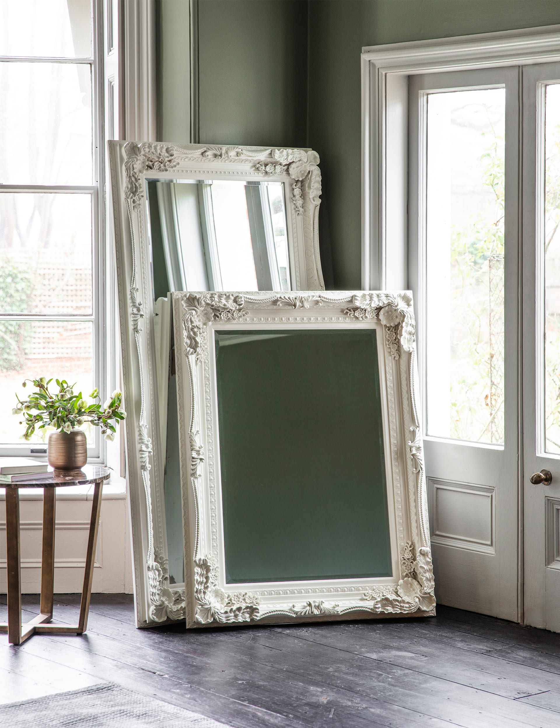 Gallery Direct Carved Louis extra large wall mirror, imported from the UK
