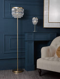 Laura Ashley Rhosill faceted glass floor lamp, imported from the UK