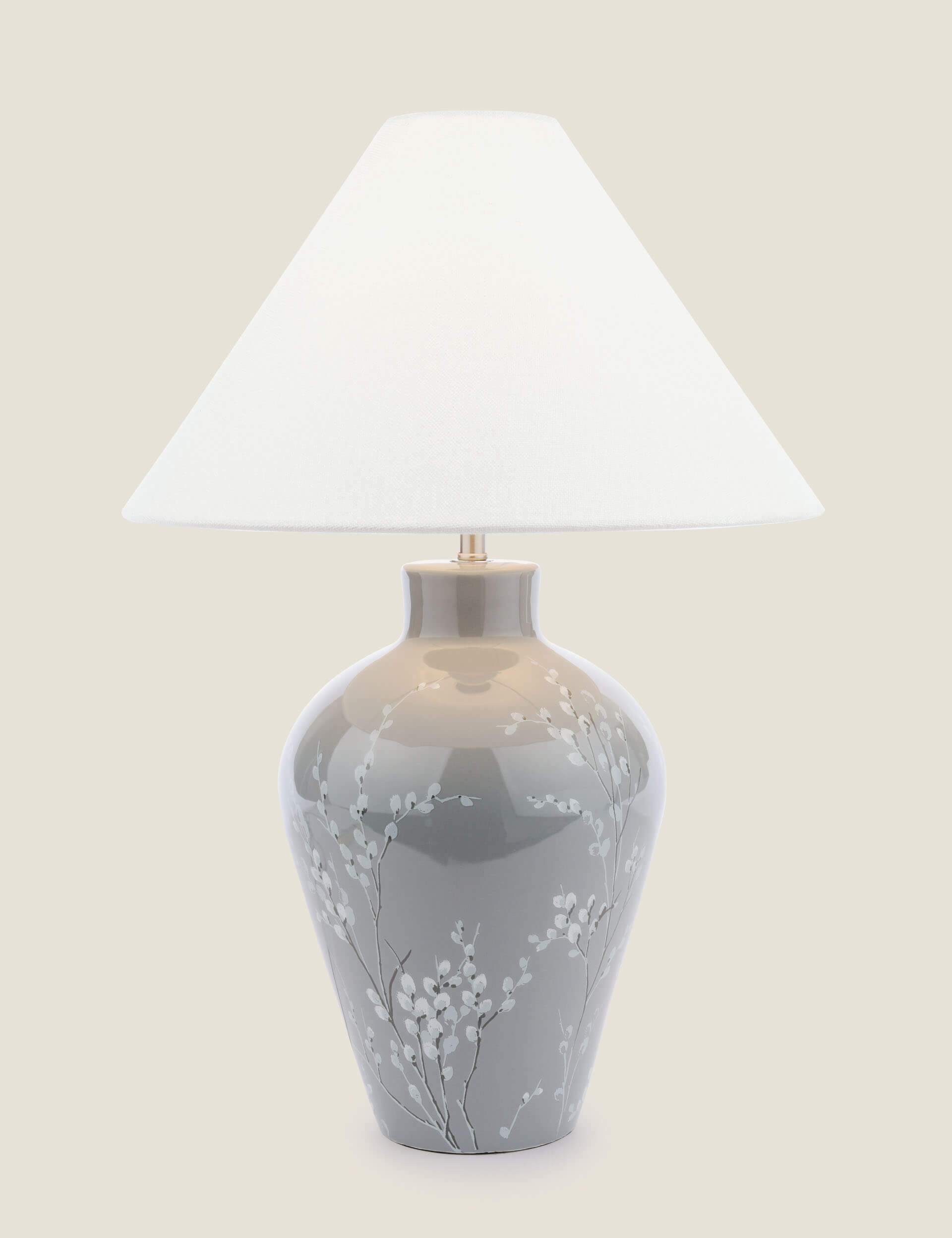 Laura Ashley pussywillow ceramic table lamp - British product