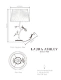 Laura Ashley bird table lamp 520mm (British brand)