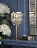 Laura Ashley Rhosill faceted glass table lamp (British brand)