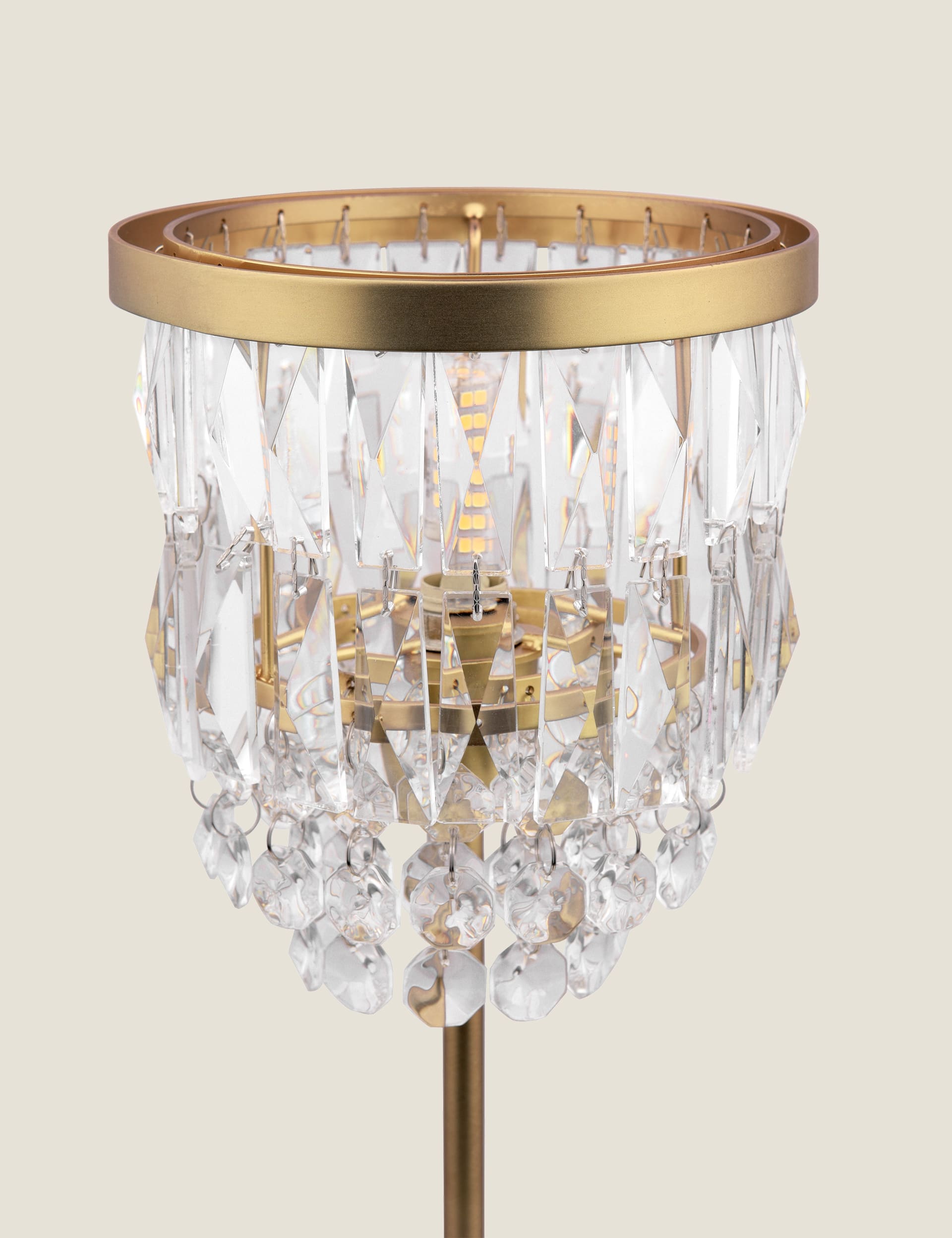 Laura Ashley Rhosill faceted glass table lamp (British brand)