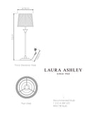 Laura Ashley Hemsley Metal table lamp, imported from the UK
