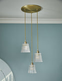 Laura Ashley Callaghan glass pendant light - British product