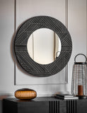 Gallery Direct Kakuda round wall mirror 90cm (British brand)