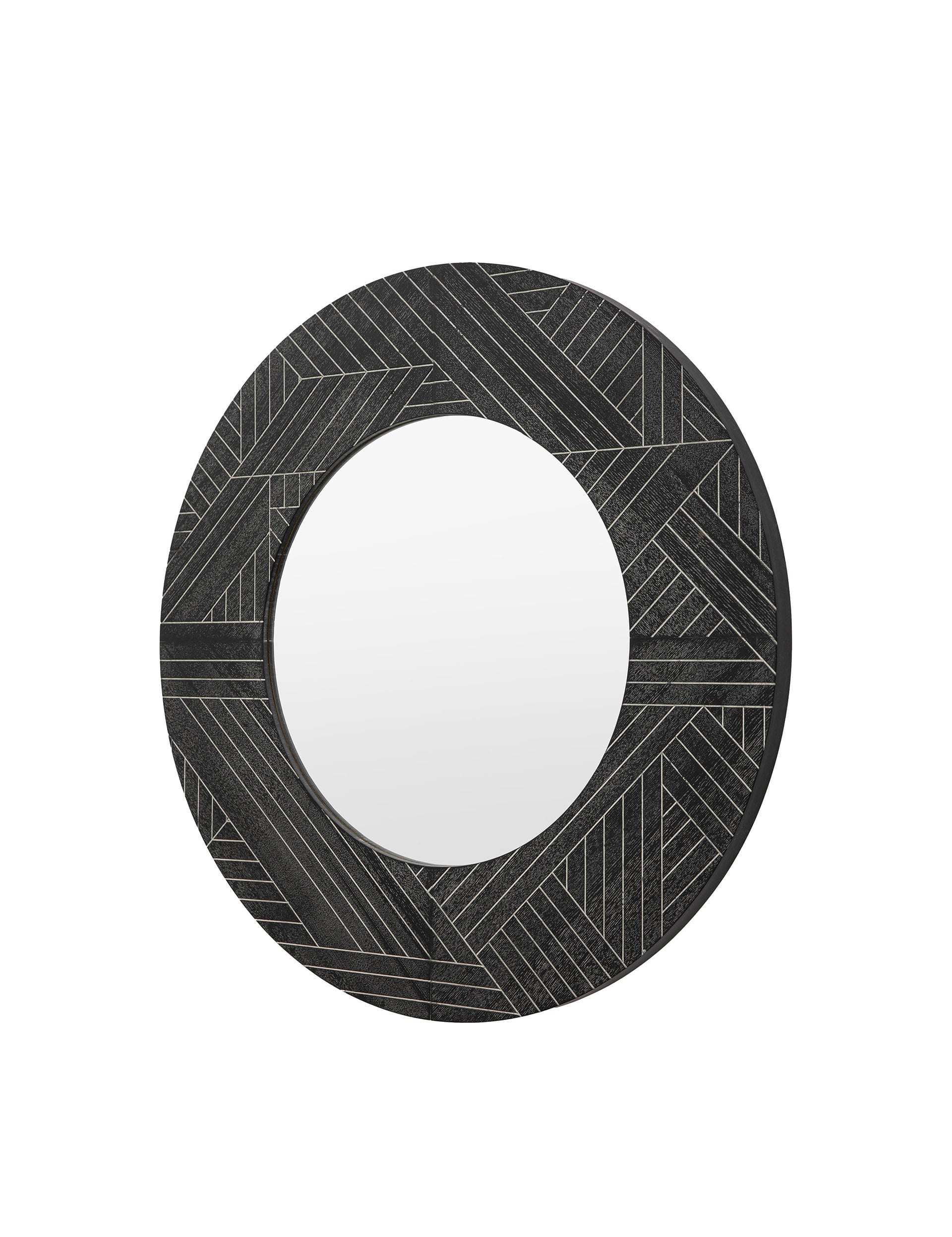 Gallery Direct Kakuda round wall mirror 90cm (British brand)