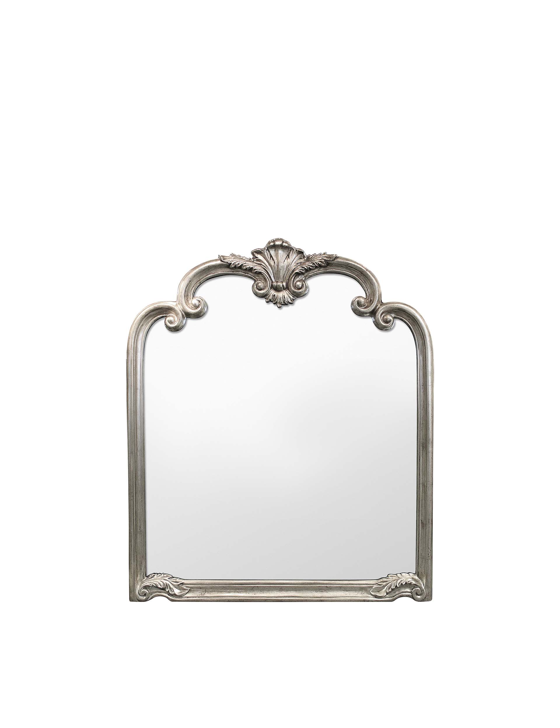 Palazzo wall mirror antique silver frame 115.5x104cm, imported from the UK