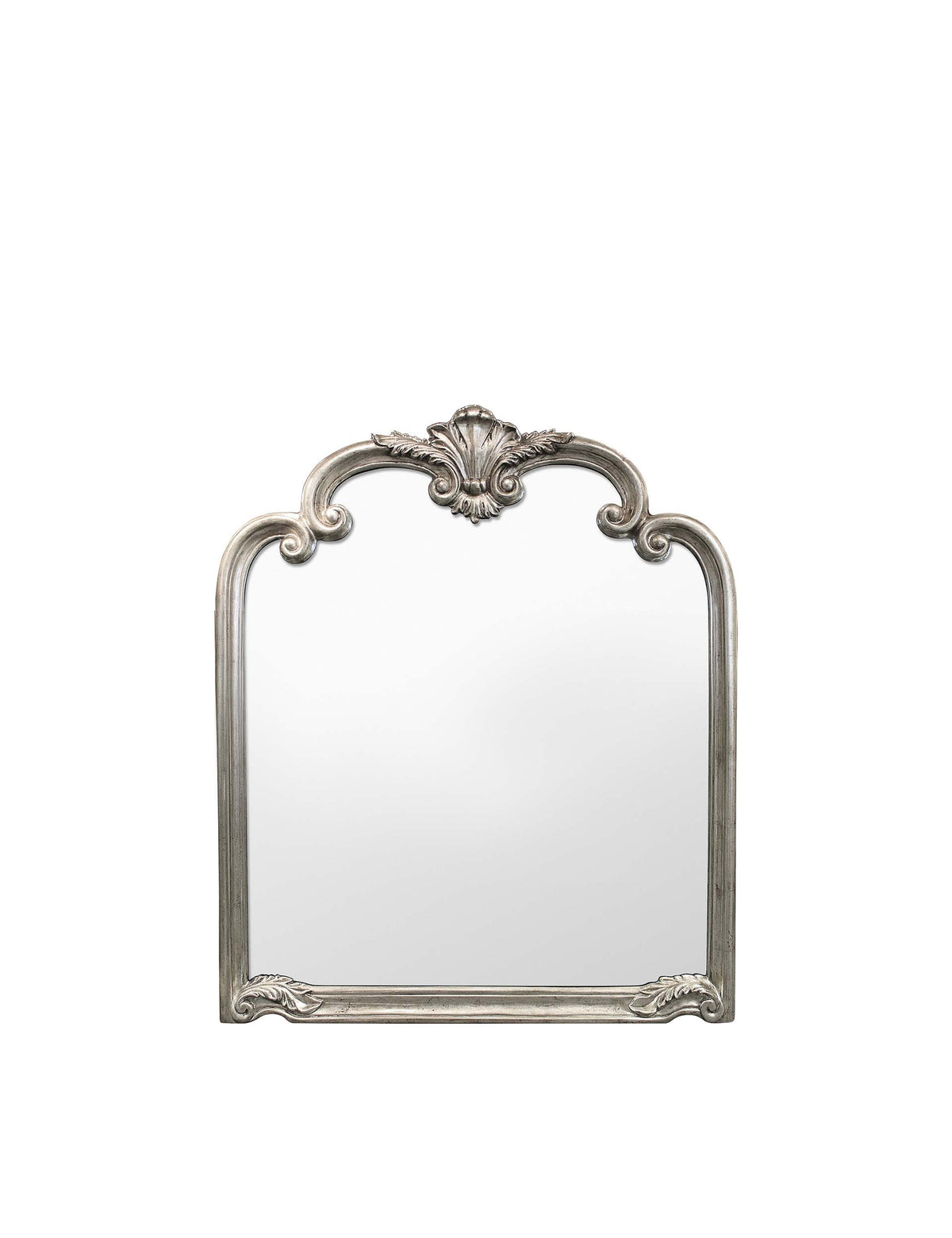 Palazzo wall mirror antique silver frame 115.5x104cm, imported from the UK