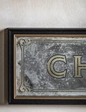 Champagne extra large rectangular wall mirror - British product