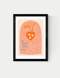 East End Prints Aperol spritz framed art print - British product