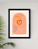 East End Prints Aperol spritz framed art print - British product