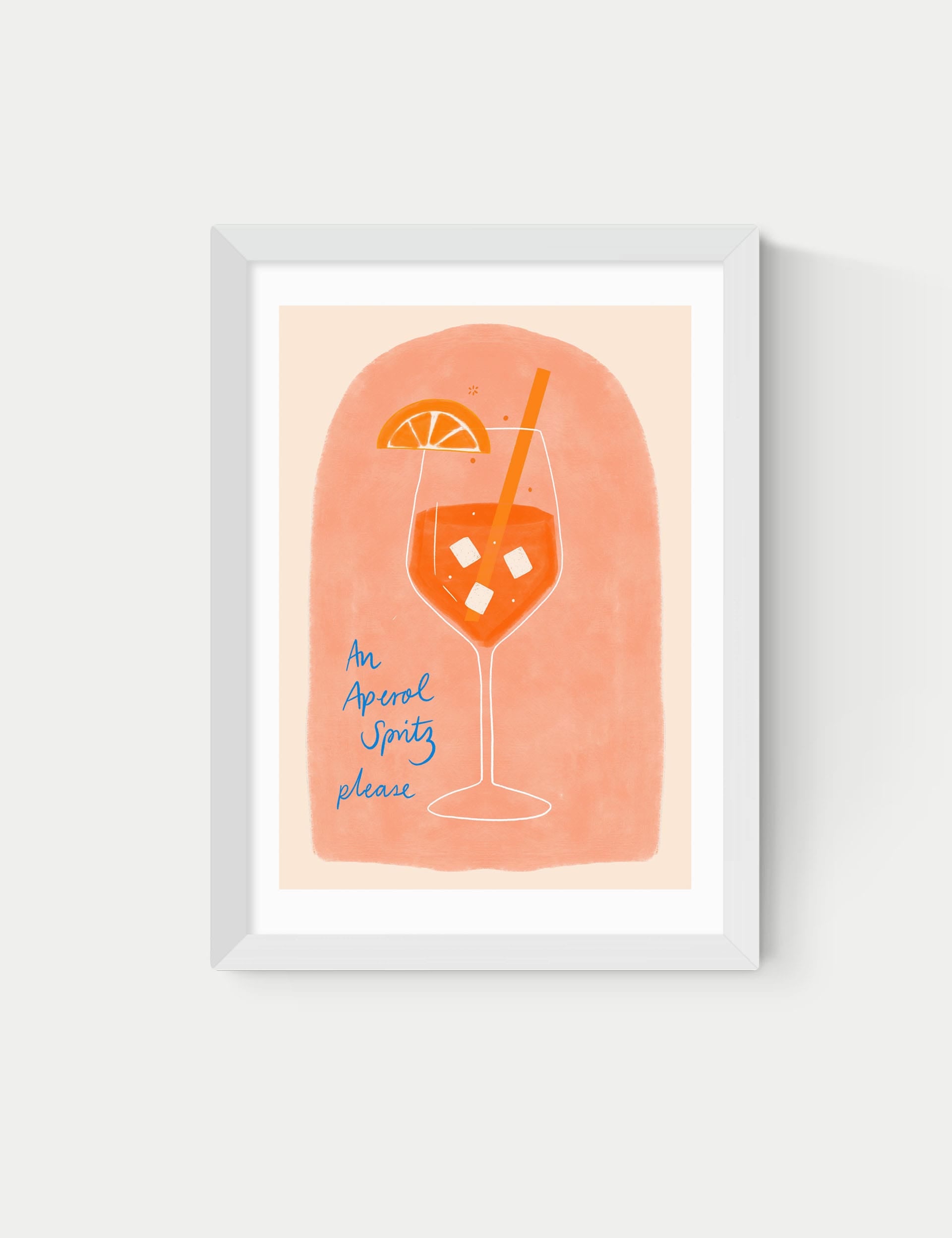 East End Prints Aperol spritz framed art print - British product