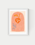 East End Prints Aperol spritz framed art print - British product