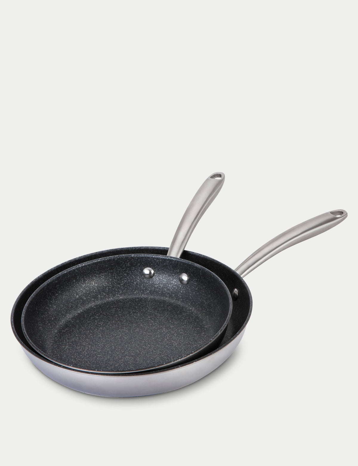 Prestige Scratch Guard Stainless Steel Frying Pan Set (British brand)