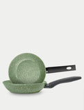 Non-stick frying pan set 20cm and 24cm, imported from the UK