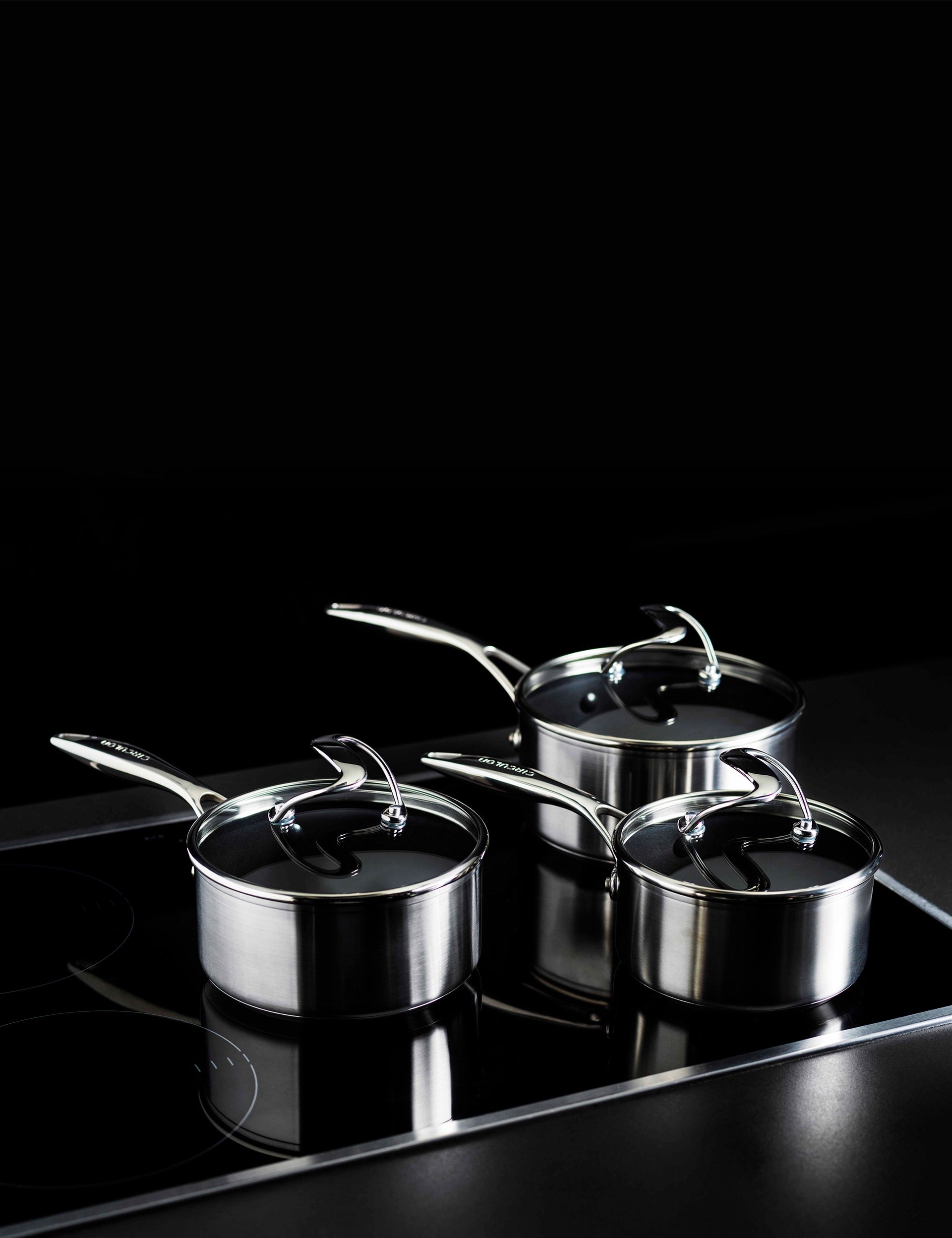 S Series Stainless Steel Saucepan Set of 3 (British brand)