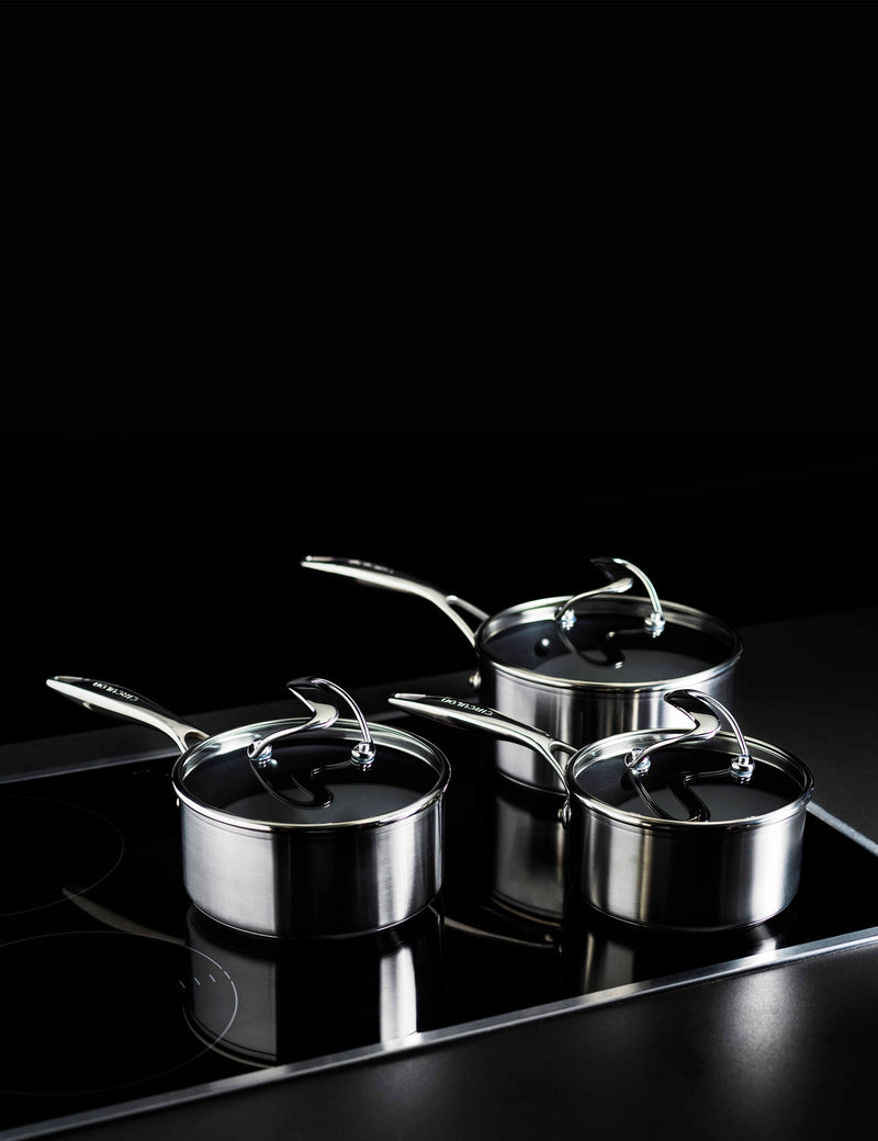 S Series Stainless Steel Saucepan Set of 3 (British brand)