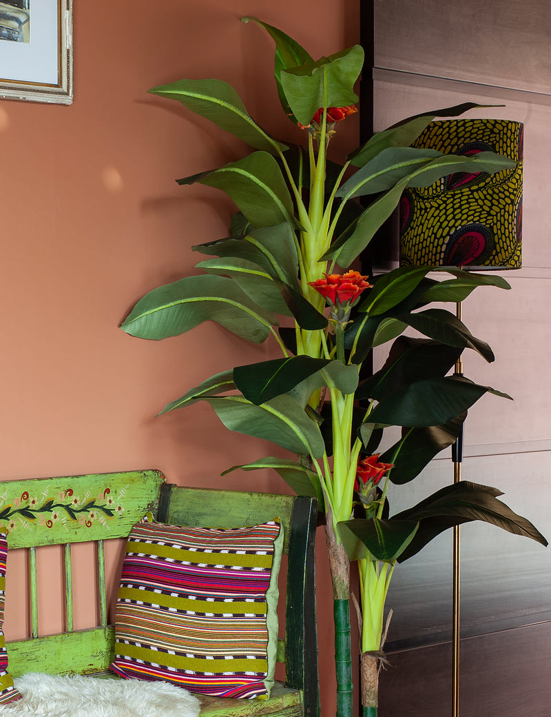 BLOOMA 6ft artificial banana tree in pot - British product