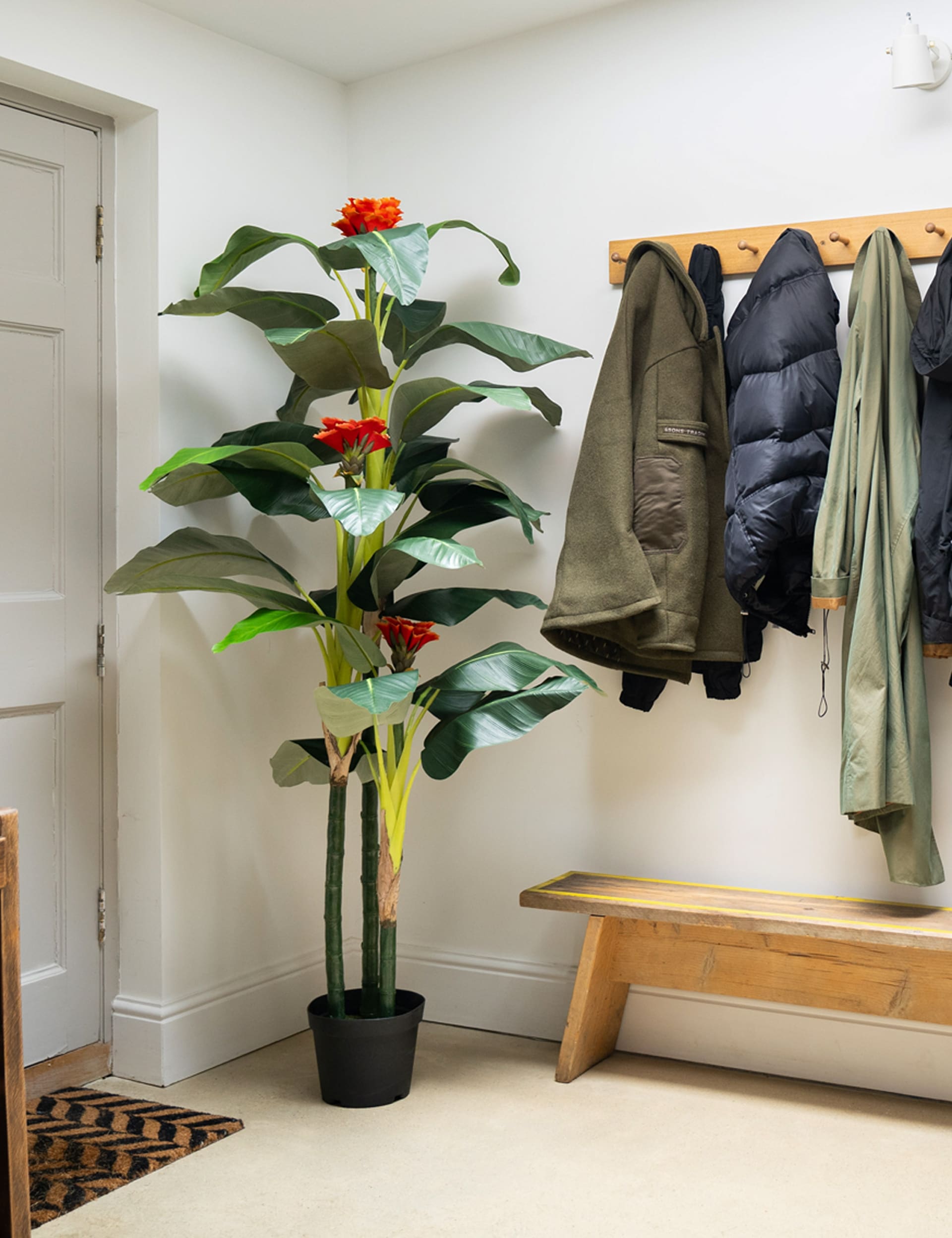 BLOOMA 6ft artificial banana tree in pot - British product