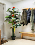 BLOOMA 6ft artificial banana tree in pot - British product