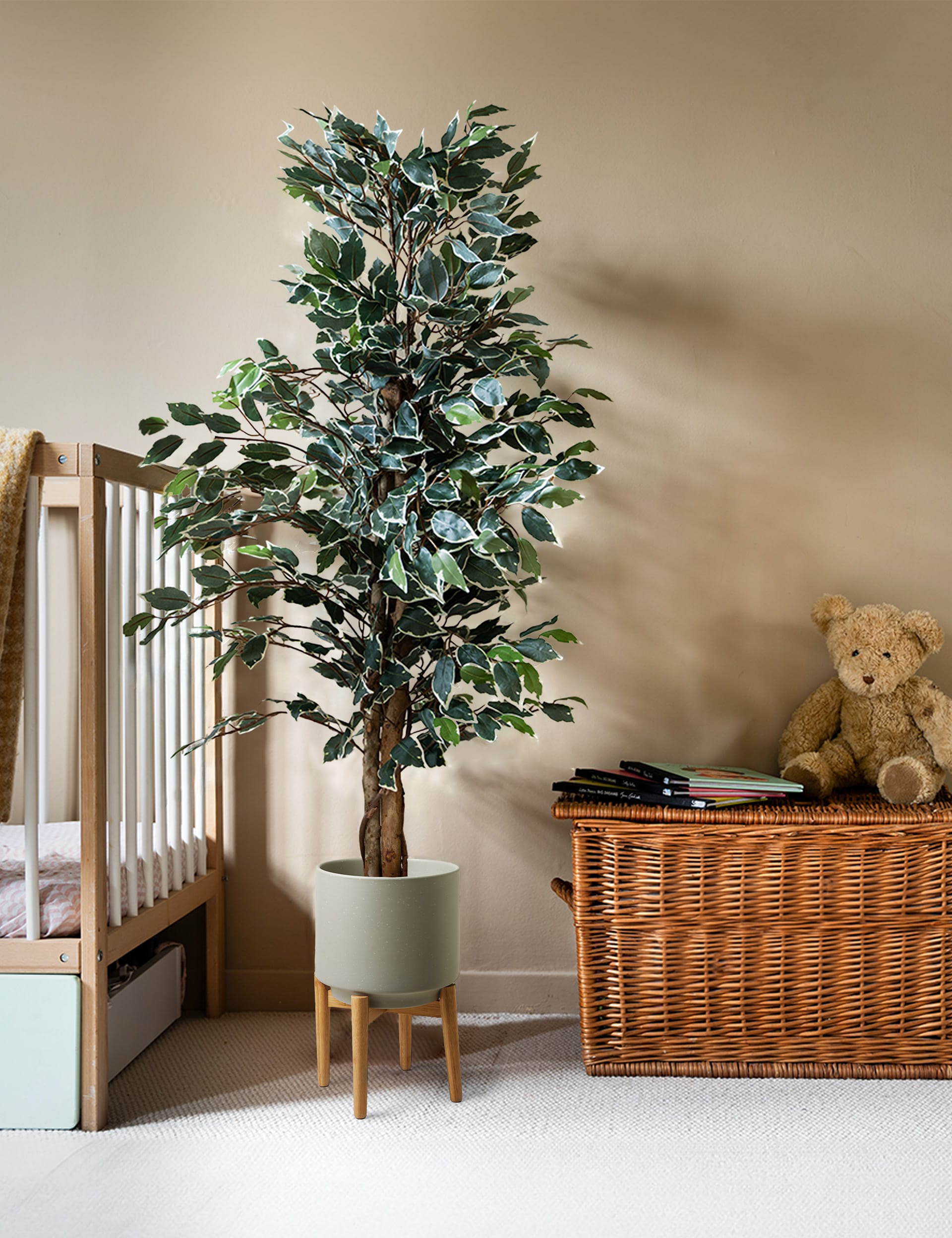 BLOOMA 4ft artificial ficus tree in pot - British product