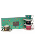 Sara Miller Chelsea espresso cups and saucers set of four (British brand)
