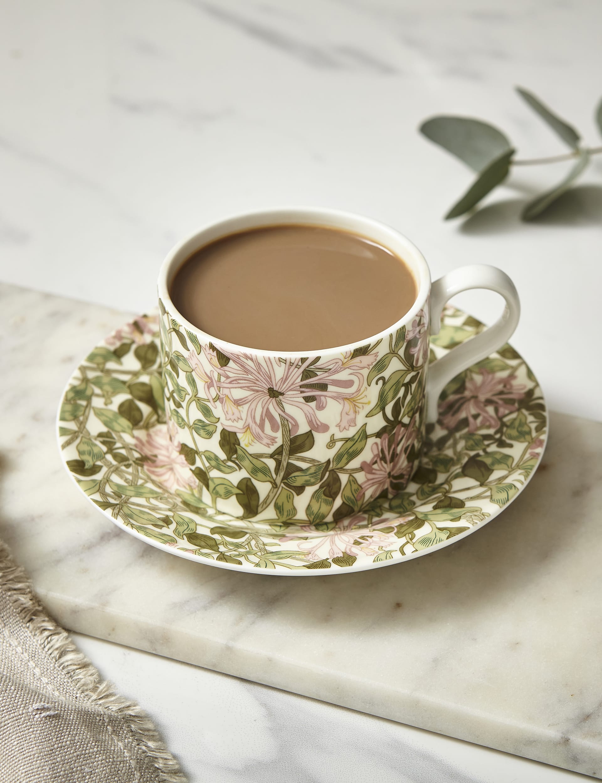 Morris & Co Honeysuckle cup and saucer, imported from the UK