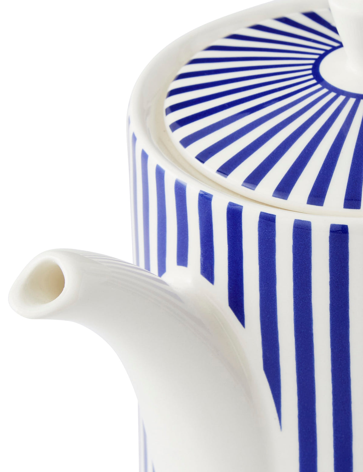 Spode striped stoneware teapot from Steccato range - British product