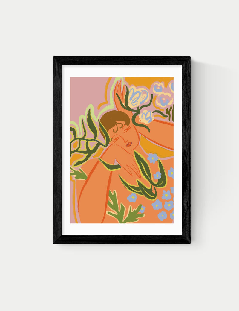 East End Prints Flourish framed wall art - British product