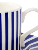 Spode Steccato striped cups and saucers set of 4, UK version