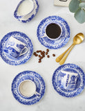 Spode Blue Italian cups and saucers set of 4, imported from the UK