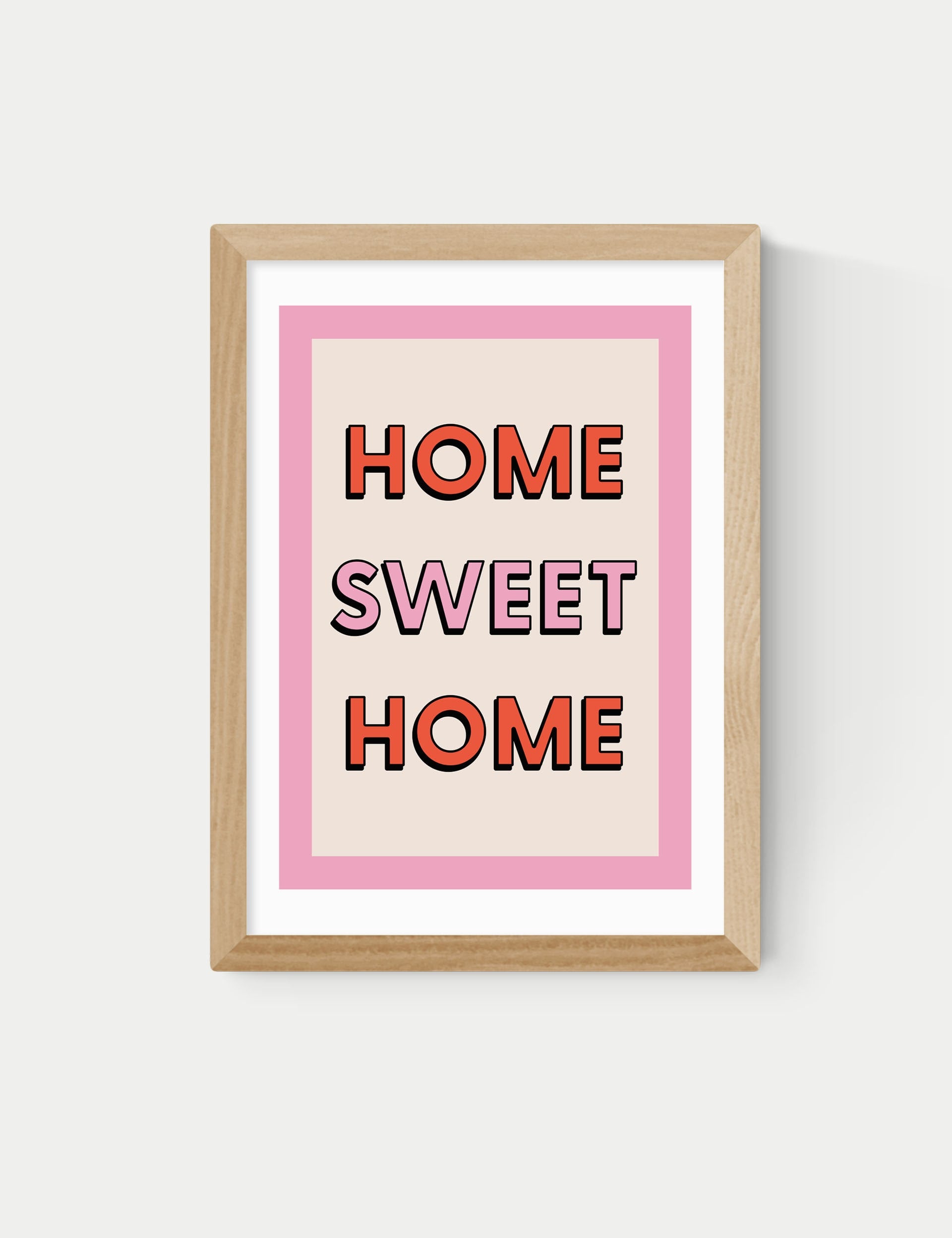 East End Prints Home Sweet Home Framed Art, UK version