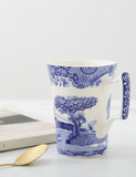 Spode Blue Italian mugs set of 4 stoneware, imported from the UK