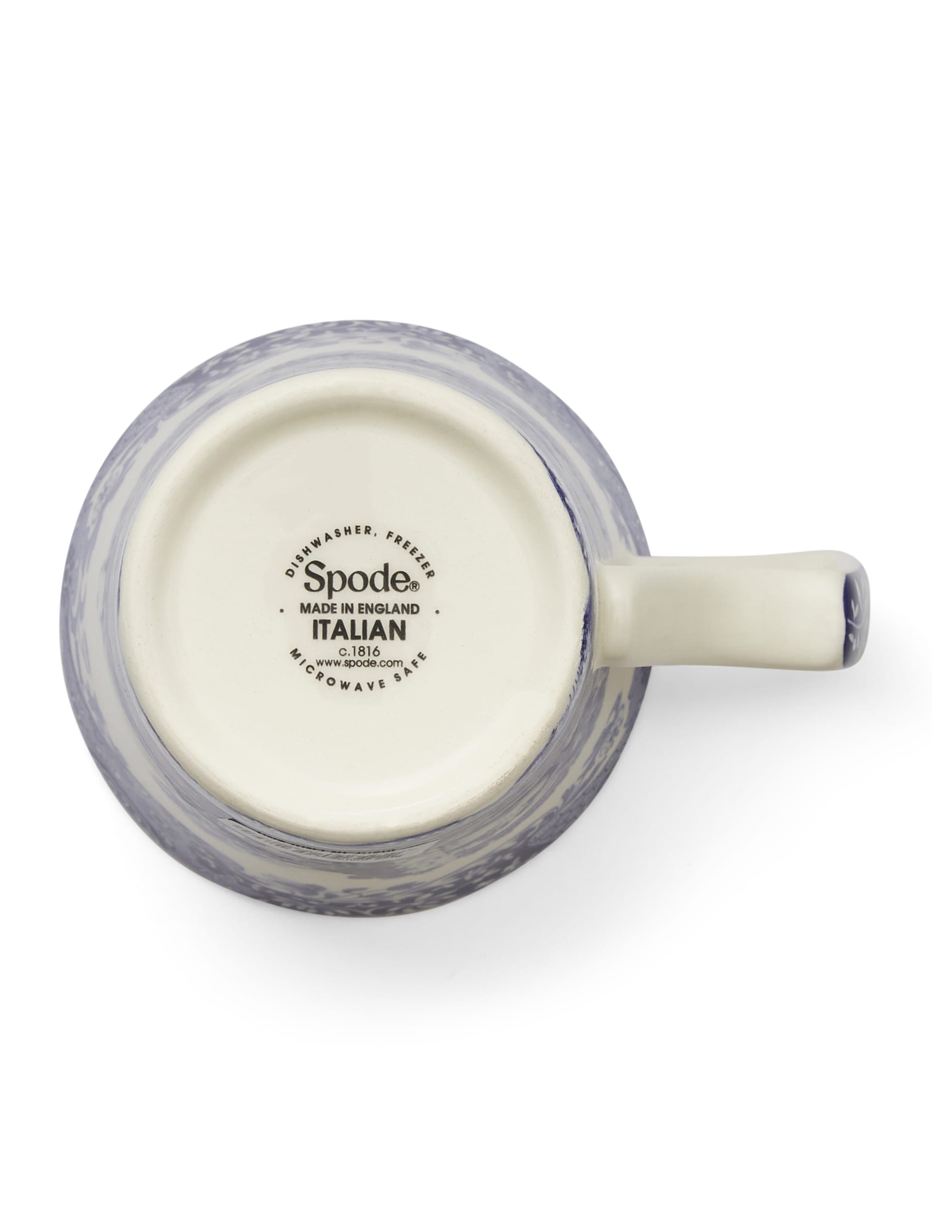 Spode Blue Italian mugs set of 4 stoneware, imported from the UK